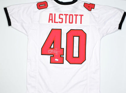 Mike Alstott Signed Tampa Bay Buccaneers Custom White Jersey
