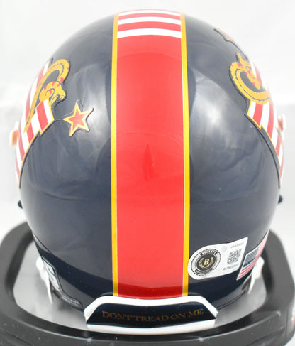 Roger Staubach Signed Navy Midshipmen DTOM Mini Helmet