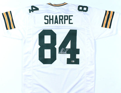 Sterling Sharpe Signed Green Bay Packers White Custom Jersey