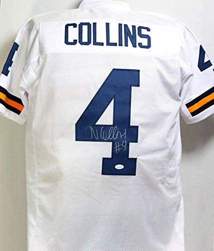 Nico Collins Autographed White Custom Jersey