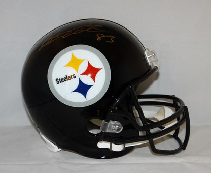Heath Miller Signed Pittsburgh Steelers Gold Full Size Helmet