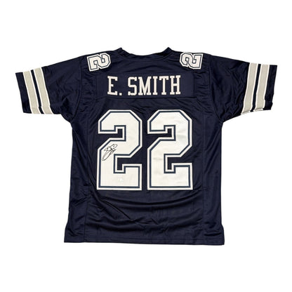 Emmitt Smith Autographed Dallas Cowboys Custom Jersey