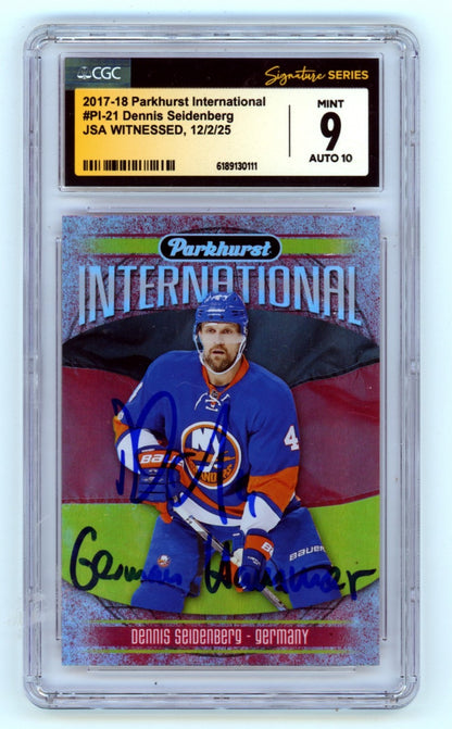 Dennis Seidenberg Autographed 2017-18 Parkhurst International Card