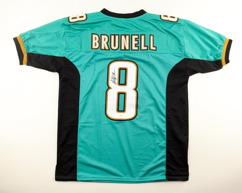 Mark Brunell Autographed Jacksonville Jaguars Teal Custom Jersey