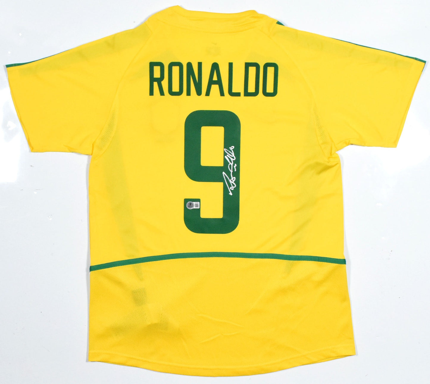 Ronaldo Signed Brazil Home Soccer Jersey