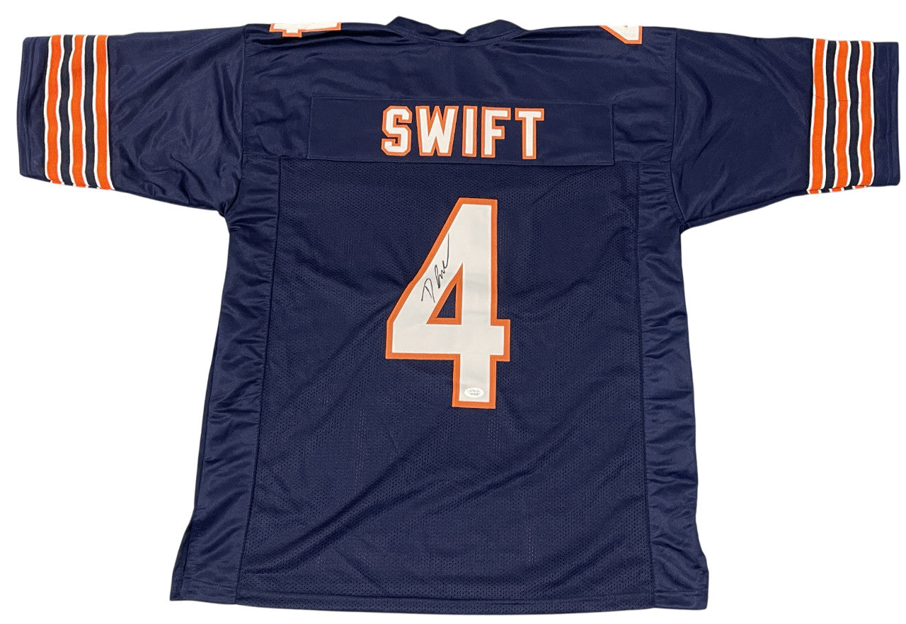 D'Andre Swift Chicago Bears Signed Custom Jersey JSA Witnessed