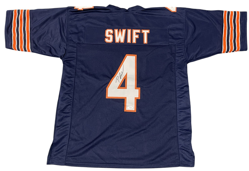 D'Andre Swift Chicago Bears Signed Custom Jersey JSA Witnessed