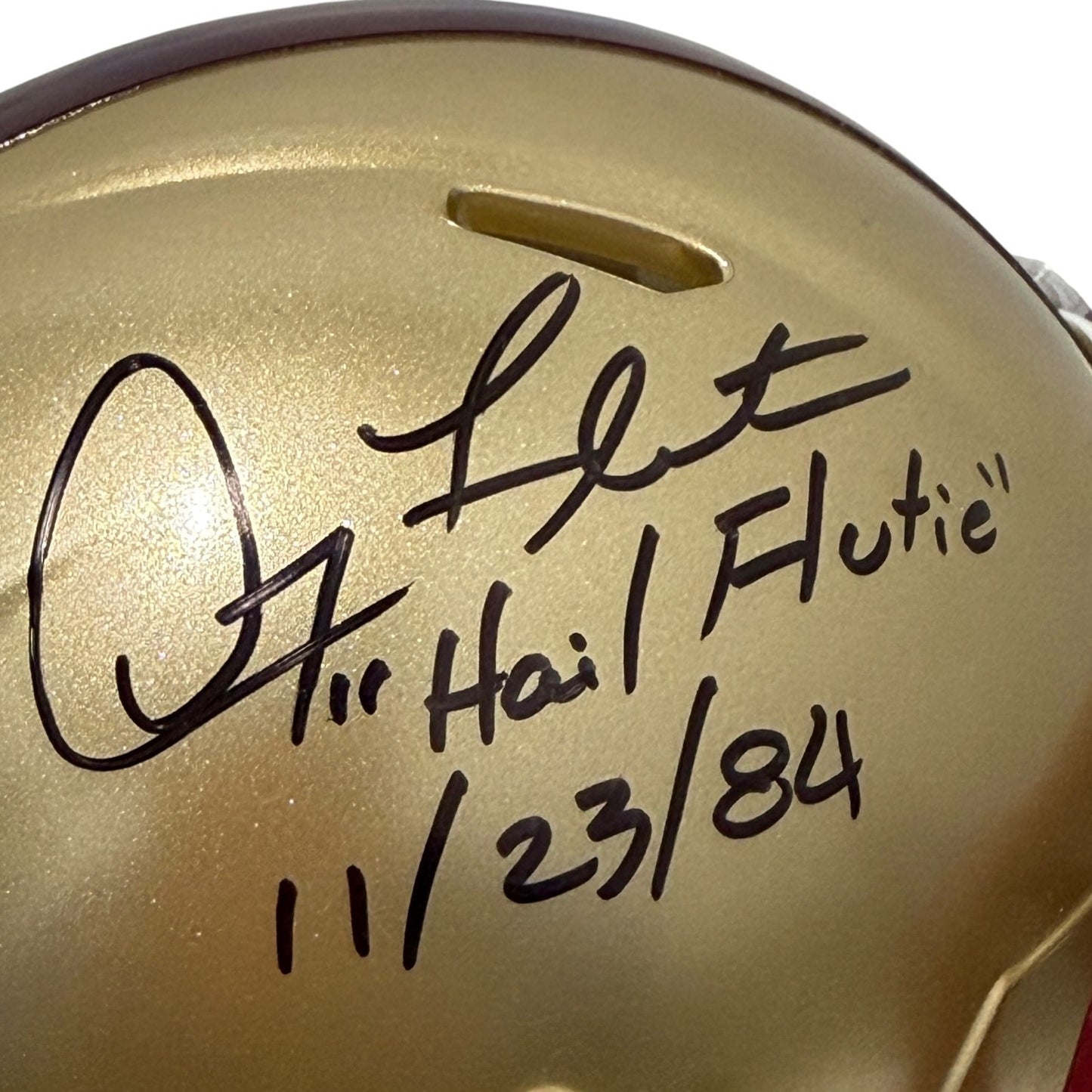 Doug Flutie Signed Boston College Speed Mini Helmet