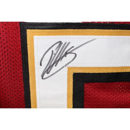 Patrick Willis Autographed Scarlet Pro Style Jersey (HOF Inscription)