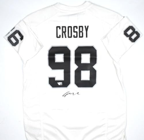 Maxx Crosby Autographed Las Vegas Raiders White Nike Jersey
