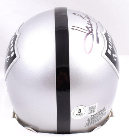 Howie Long Autographed Las Vegas Raiders Black Mini Helmet