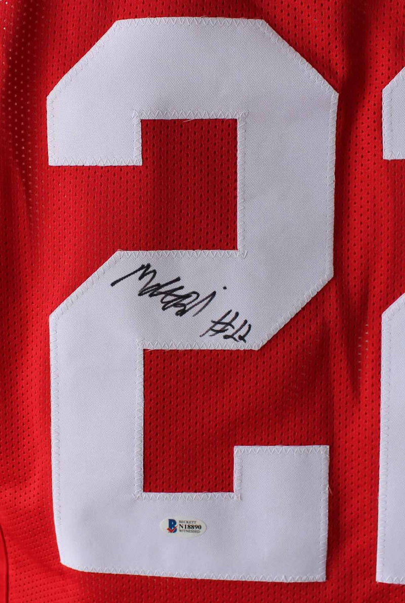 Matt Breida Autographed San Francisco 49ers Red XL Jersey BAS