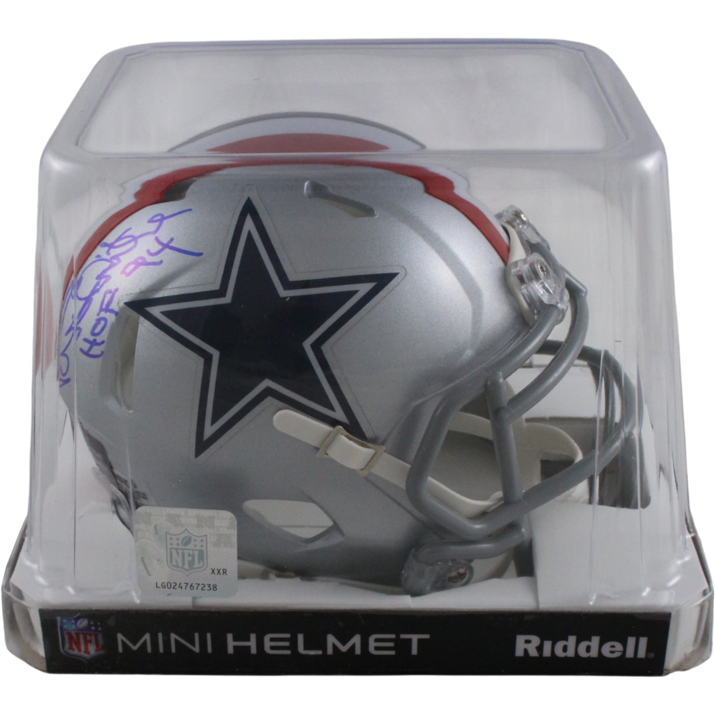 Randy White Dallas Cowboys Signed 1976 Throwback Mini Helmet (HOF)