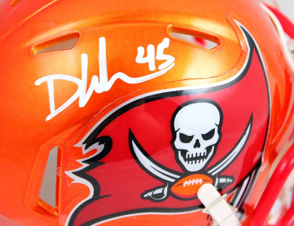 Devin White Signed Tampa Bay Buccaneers Flash Speed Mini Helmet
