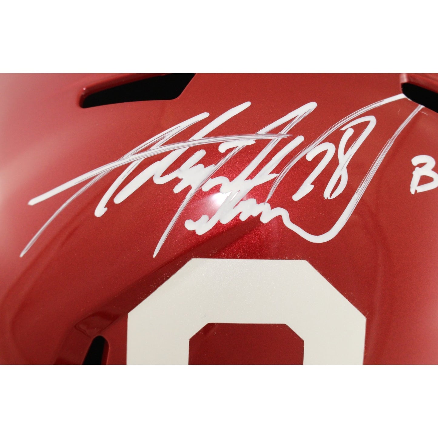 Adrian Peterson Signed Oklahoma Sooners Full Size Helmet Boomer Sooner