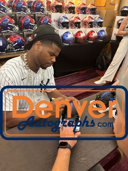Abdul Carter Autographed New York Giants Eclipse Mini Helmet