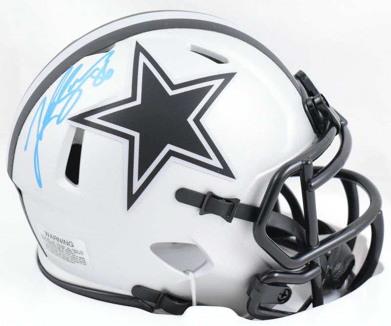 Luke Schoonmaker Signed Dallas Cowboys Rave Speed Mini Helmet