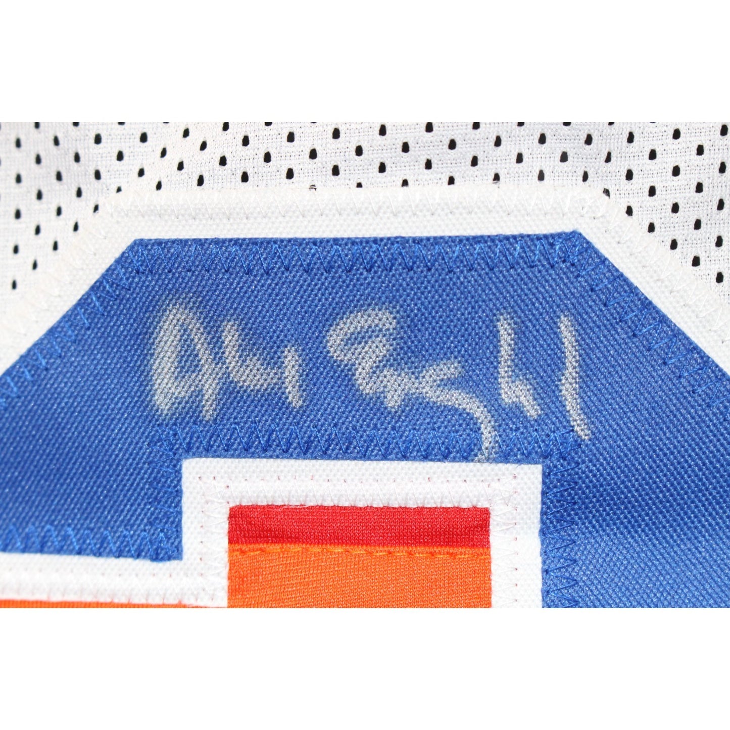 Alex English Autographed White Custom Basketball Jersey HOF Inscribed