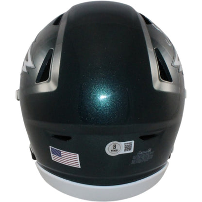 Brian Dawkins Philadelphia Eagles Autographed Mid-Size Midi Helmet