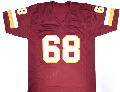 Russ Grimm Autographed Washington Redskins Burgundy Custom Jersey