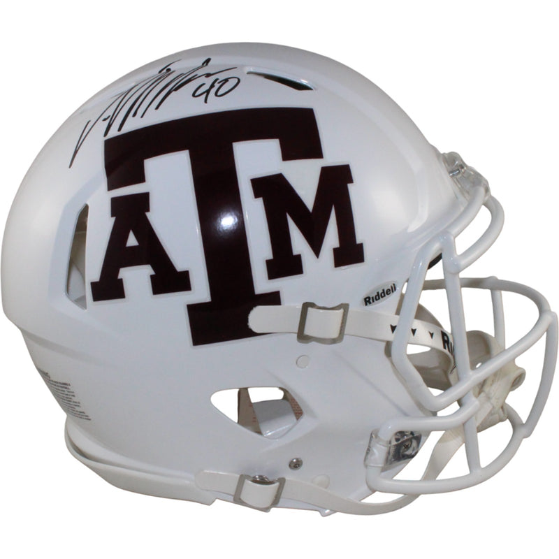 Von Miller Autographed Texas A&M Aggies Full Size Authentic Helmet (White)