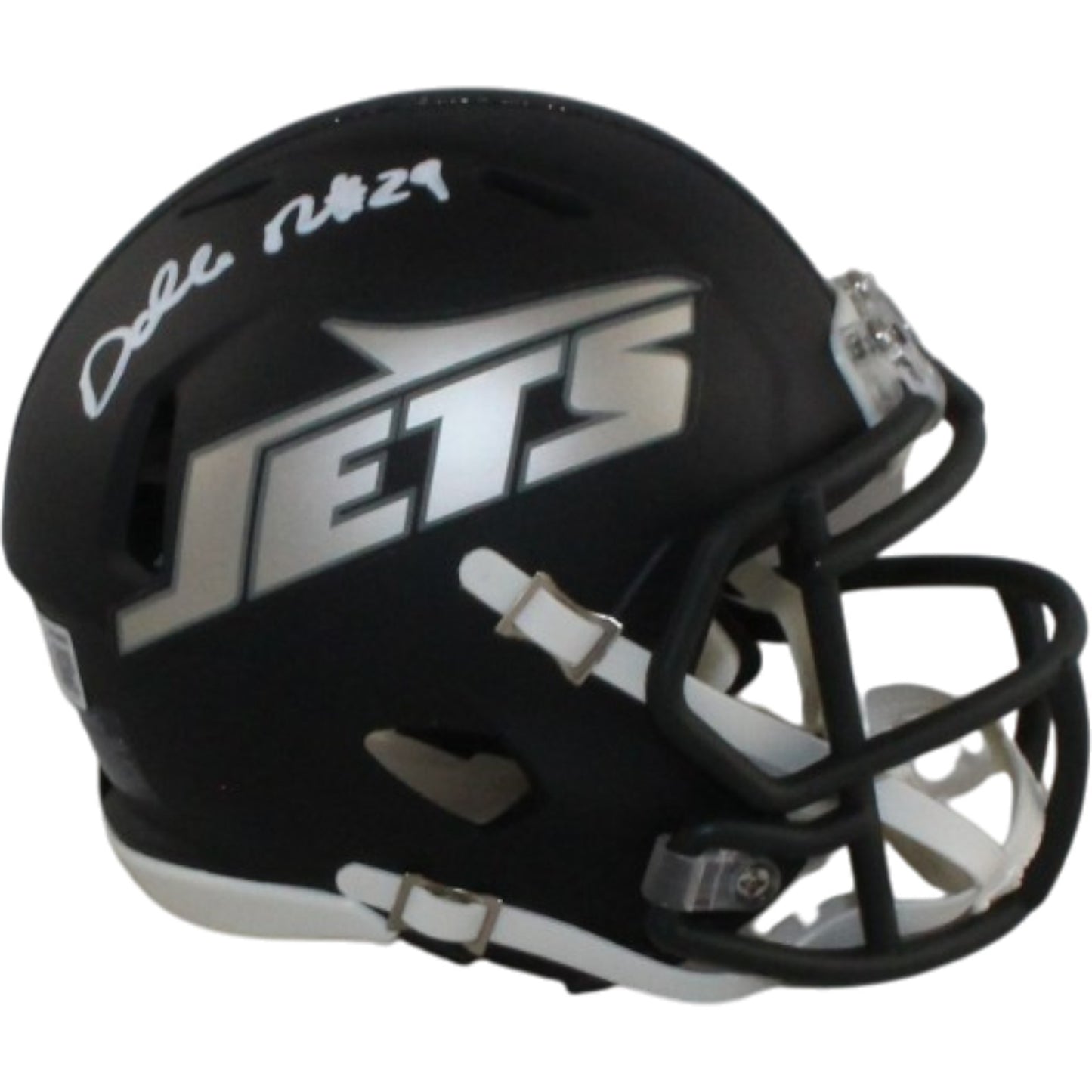 Darrelle Revis Autographed New York Jets Rivalries Mini Helmet