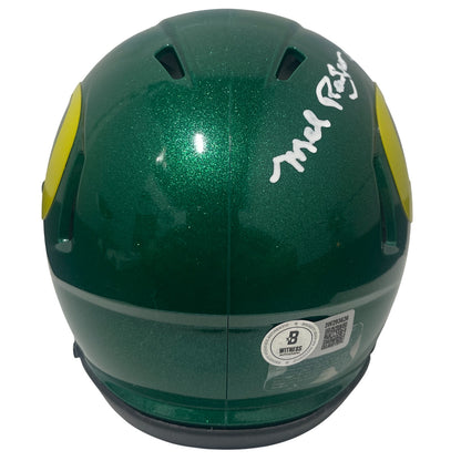 Mel Renfro Signed Oregon Ducks Speed Mini Helmet CHOF 86 Go Ducks