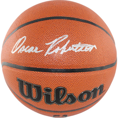 Oscar Robertson Signed Milwaukee Bucks Wilson Basketball