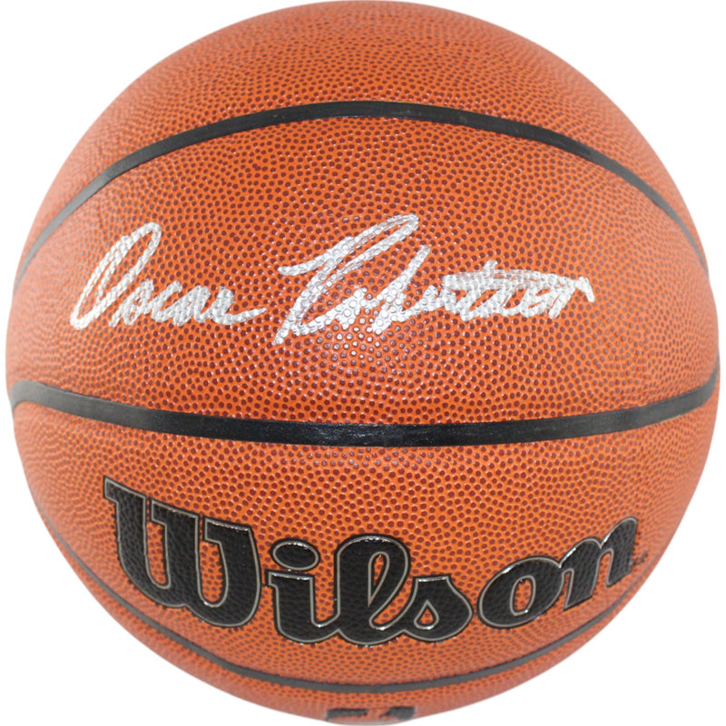 Oscar Robertson Signed Milwaukee Bucks Wilson Basketball