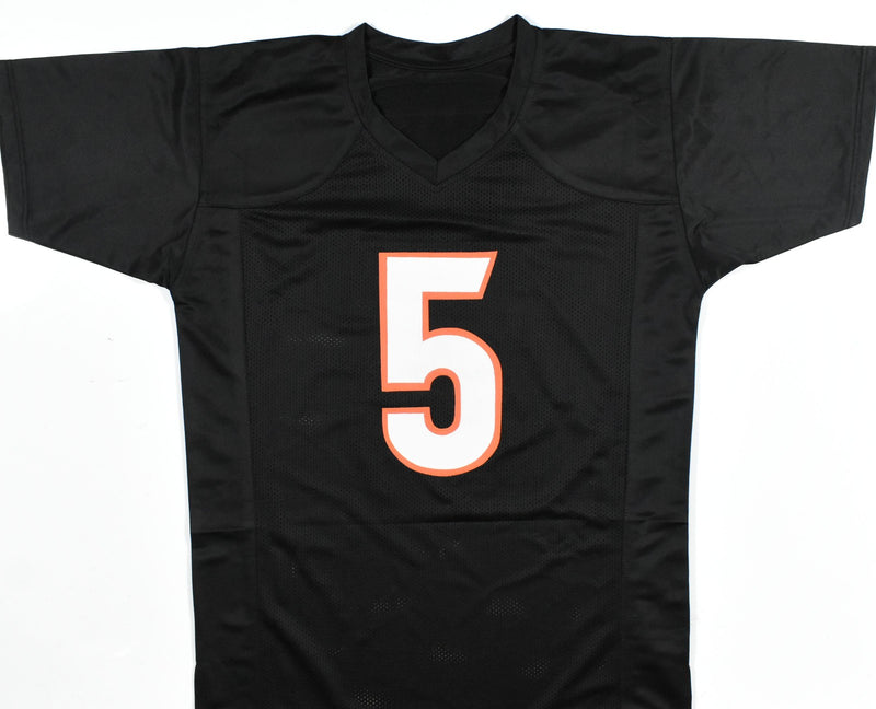 Tee Higgins Autographed Cincinnati Bengals Black Custom Jersey