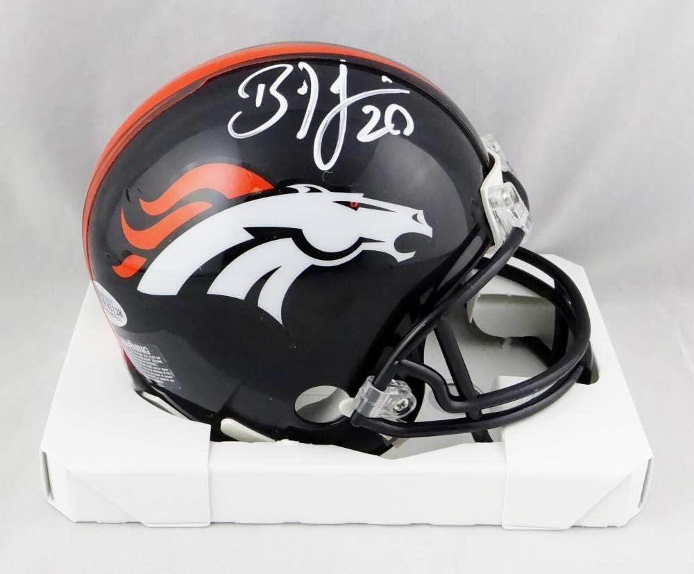 Brian Dawkins Signed Denver Broncos White Mini Helmet