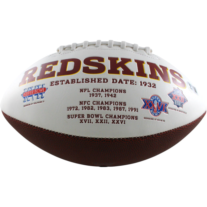 Russ Grimm Autographed Washington Redskins Logo Football (HOF Inscribed)