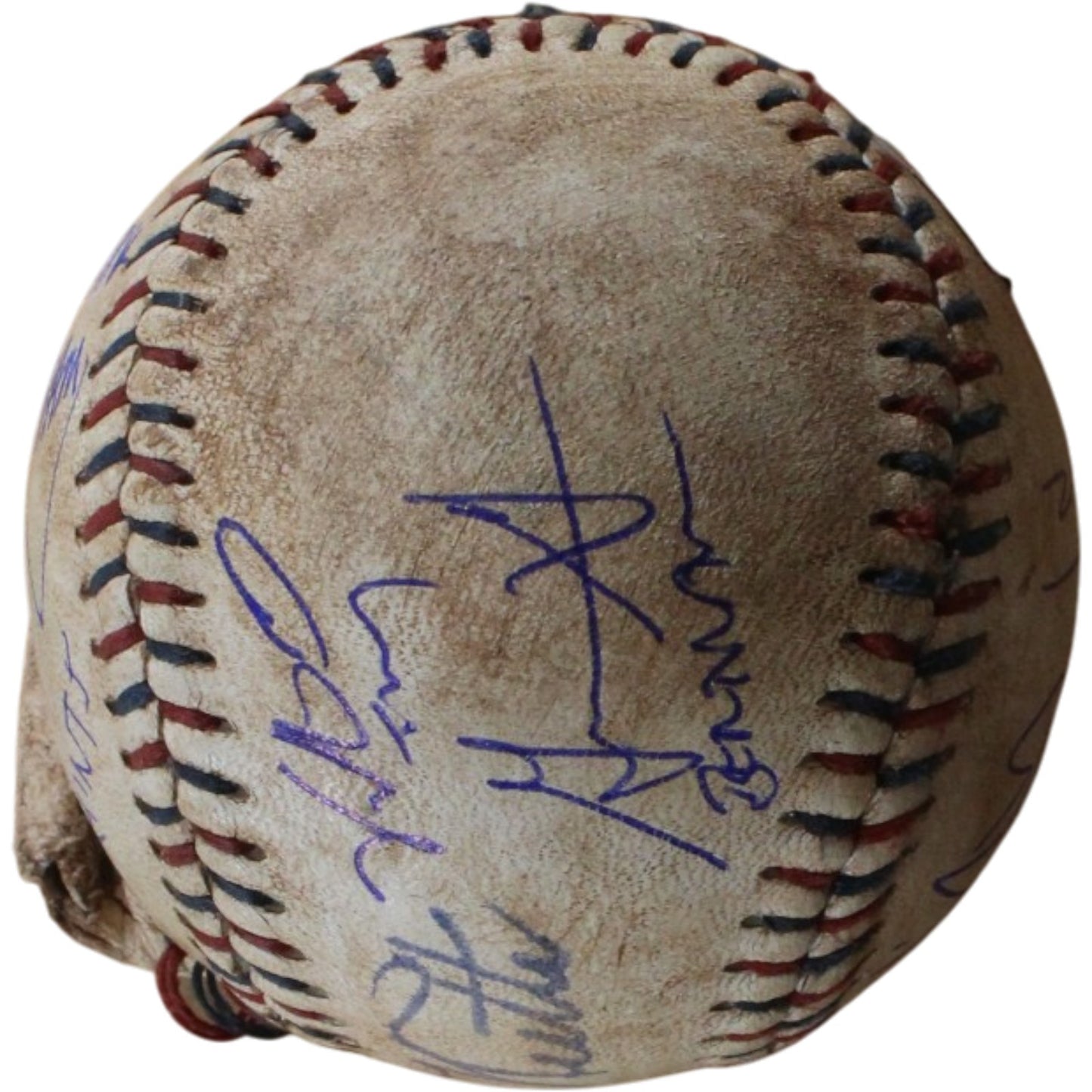 The Sandlot Cast Autographed Custom Ripped Baseball (8 Signatures)