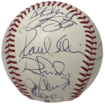 2008 New York Yankees Old Timers Day Multi-Signed (24) Baseball JSA COA