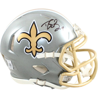 Drew Brees Signed New Orleans Saints Flash Edition Mini Helmet