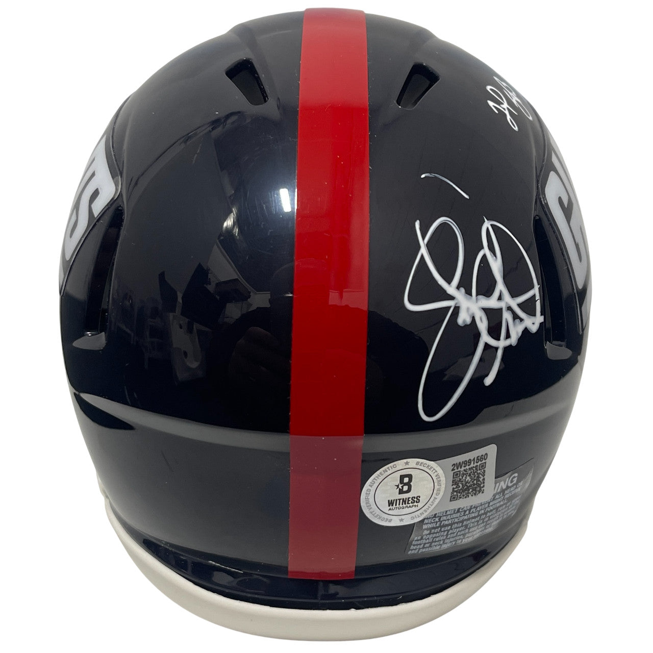 Leonard Marshall Signed New York Giants Throwback Mini Helmet 2x SB Champ