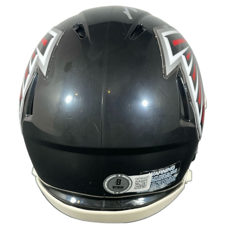Michael Vick Signed Atlanta Falcons Riddell Speed Mini Helmet Beckett BAS