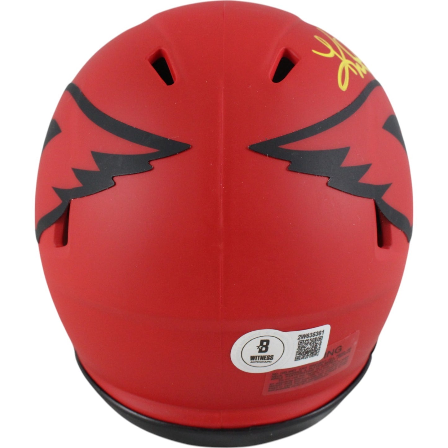 Kurt Warner Arizona Cardinals Rave Mini Helmet Autographed