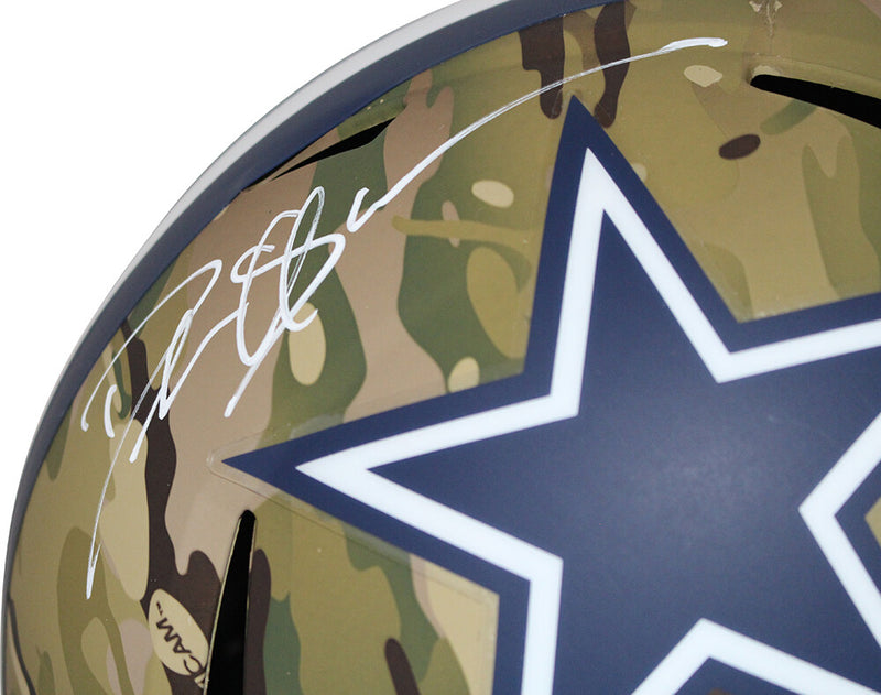 Deion Sanders Signed Dallas Cowboys Full Size Camo Speed Helmet
