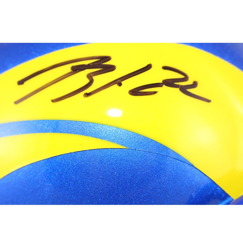 Blake Corum Los Angeles Rams Autographed Mini Helmet Beckett