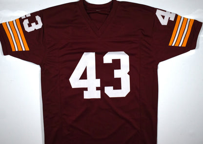 Larry Brown Autographed Burgundy Custom Jersey