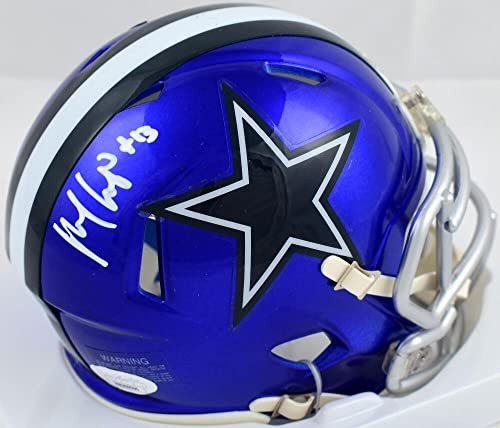 Michael Gallup Signed Dallas Cowboys Flash Speed Mini Helmet