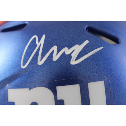 Abdul Carter Signed New York Giants Mini Helmet Beckett BAS