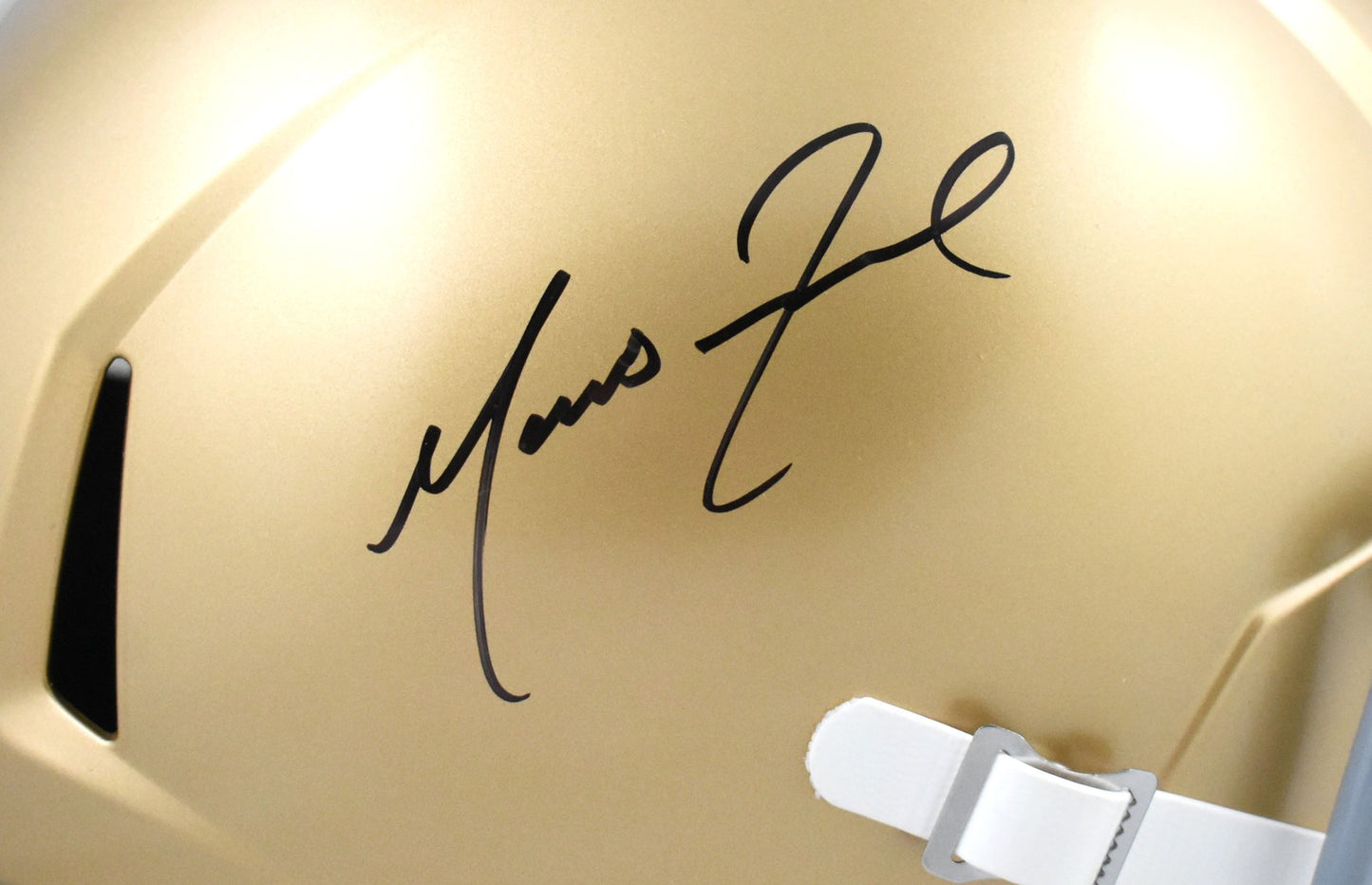 Marcus Freeman Autographed Notre Dame Fighting Irish Full Size Speed Helmet