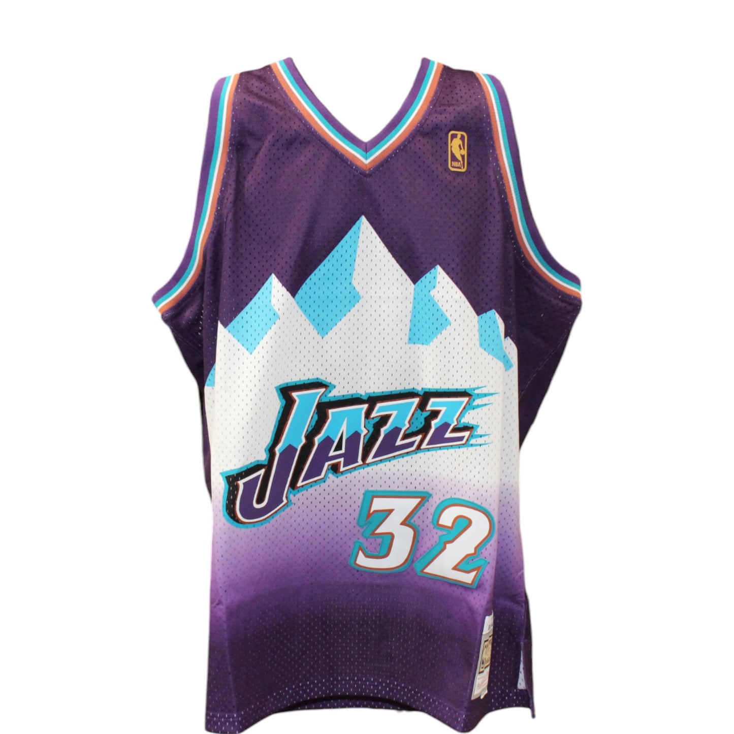 Karl Malone Autographed Utah Jazz Mitchell & Ness Purple Swingman Jersey