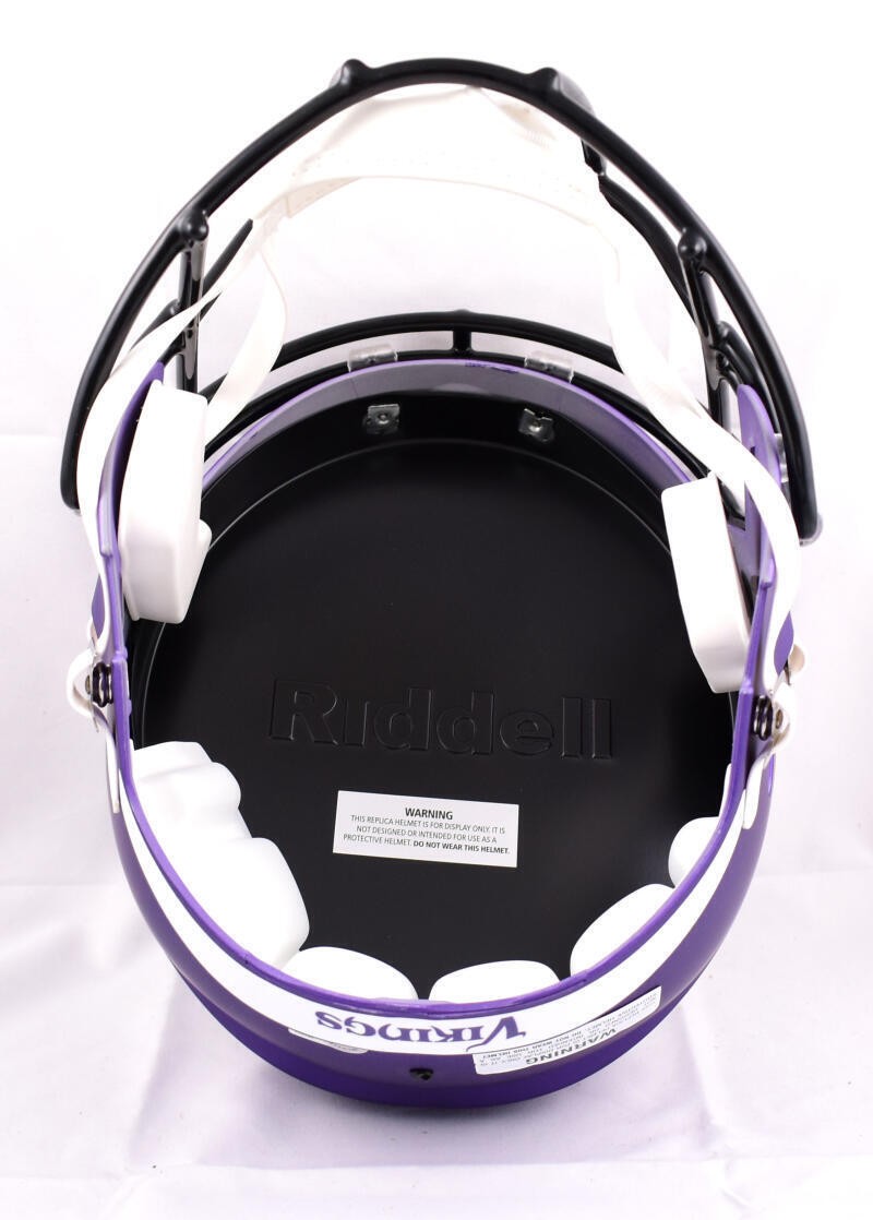 Warren Moon Signed Minnesota Vikings Full Size Speed Helmet HOF Inscription