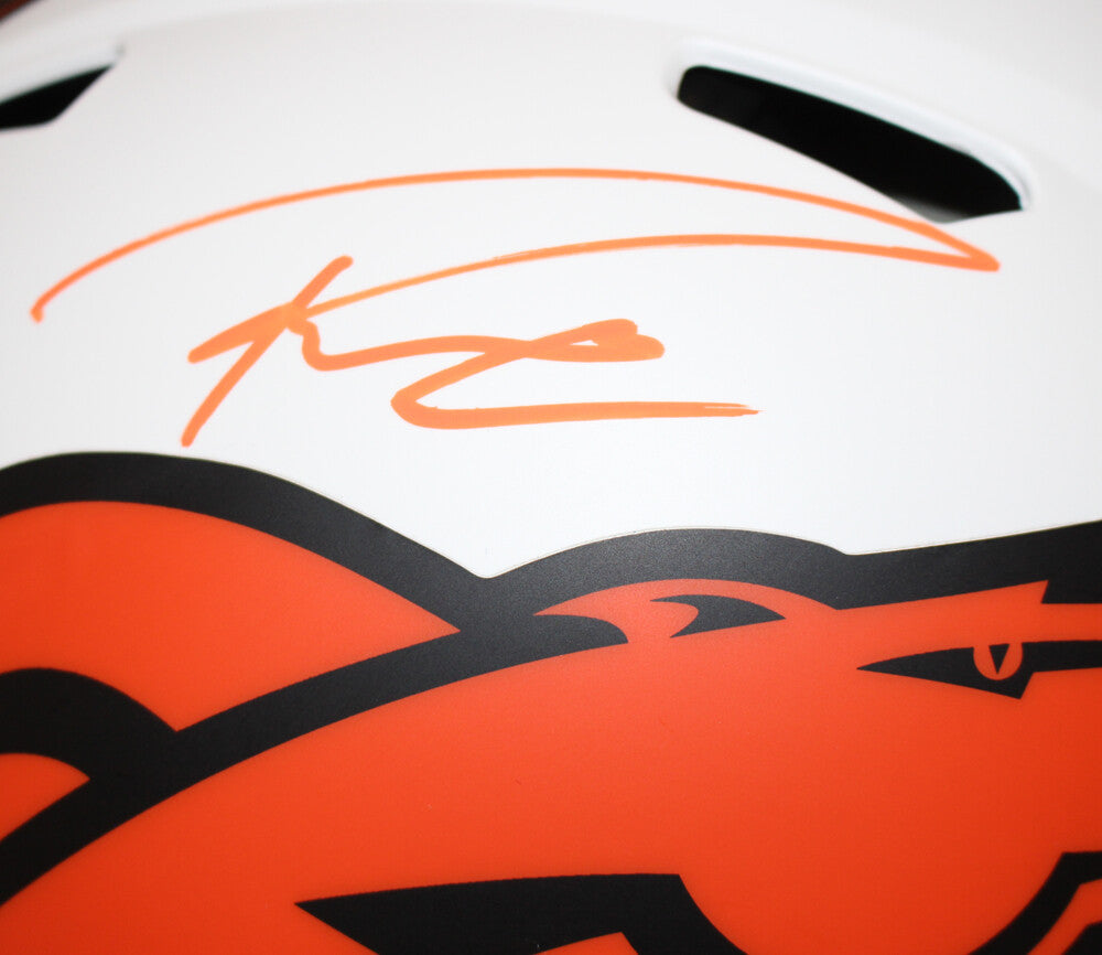 Russell Wilson Denver Broncos Autographed Authentic Lunar Full Size Helmet