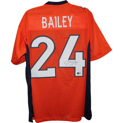 Champ Bailey Autographed Denver Broncos Orange Jersey