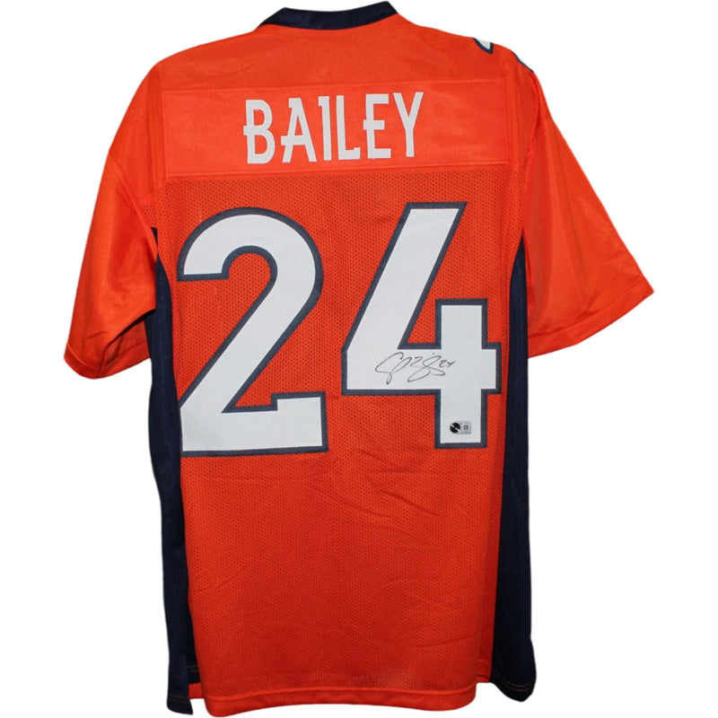 Champ Bailey Autographed Denver Broncos Orange Jersey