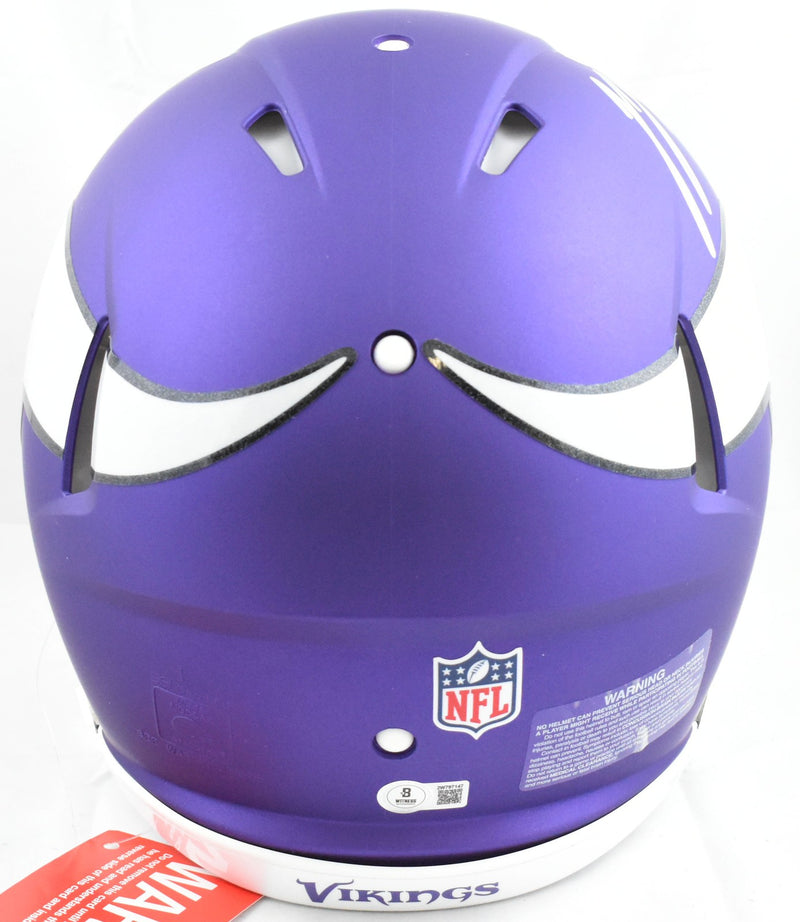J.J. McCarthy Signed Minnesota Vikings Full Size Speed Authentic Helmet
